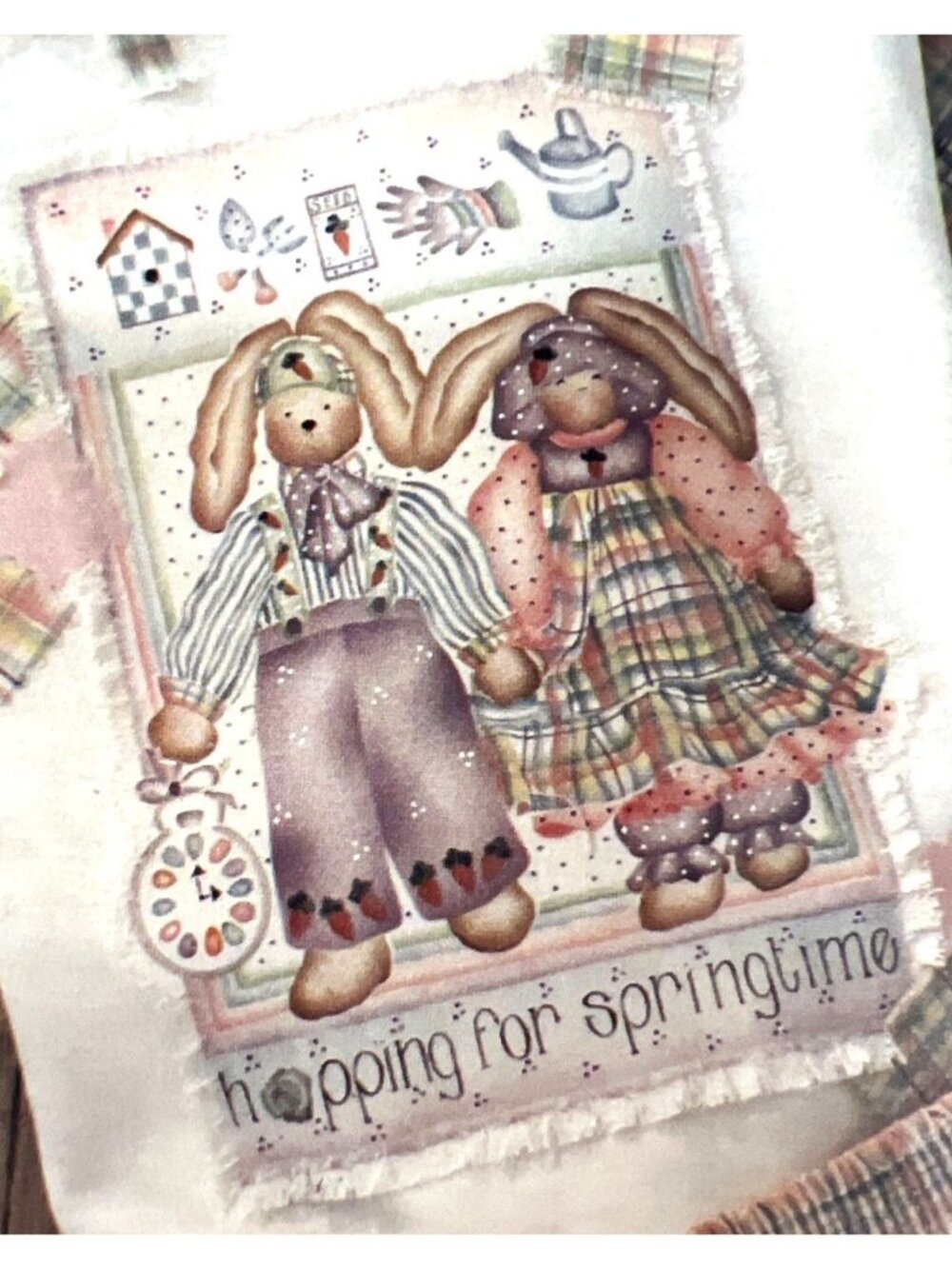 Daisy Kingdom Country Cut-Outs Victor & Victoria No-Sew Applique Craft Panel 193